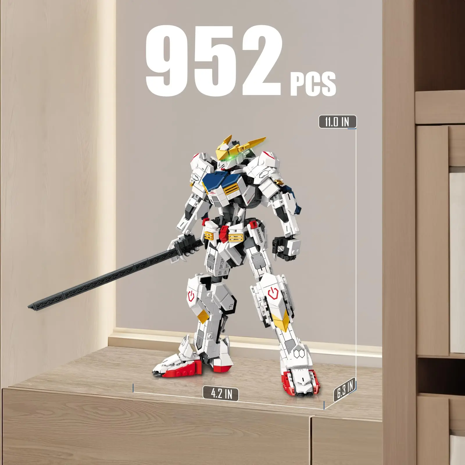 War 2 In 1 Mechanical Warrior Figures Deformation Robot Building Blocks MOC Technical Spacecraft Fighter Weapon Bricks Toys Gift