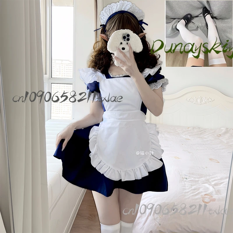Plus Size Angel Maid Cosplay Dress - Anime Lolita Gothic Kawaii Costume cosplay  for Women Lace Apron Frilly Skirt