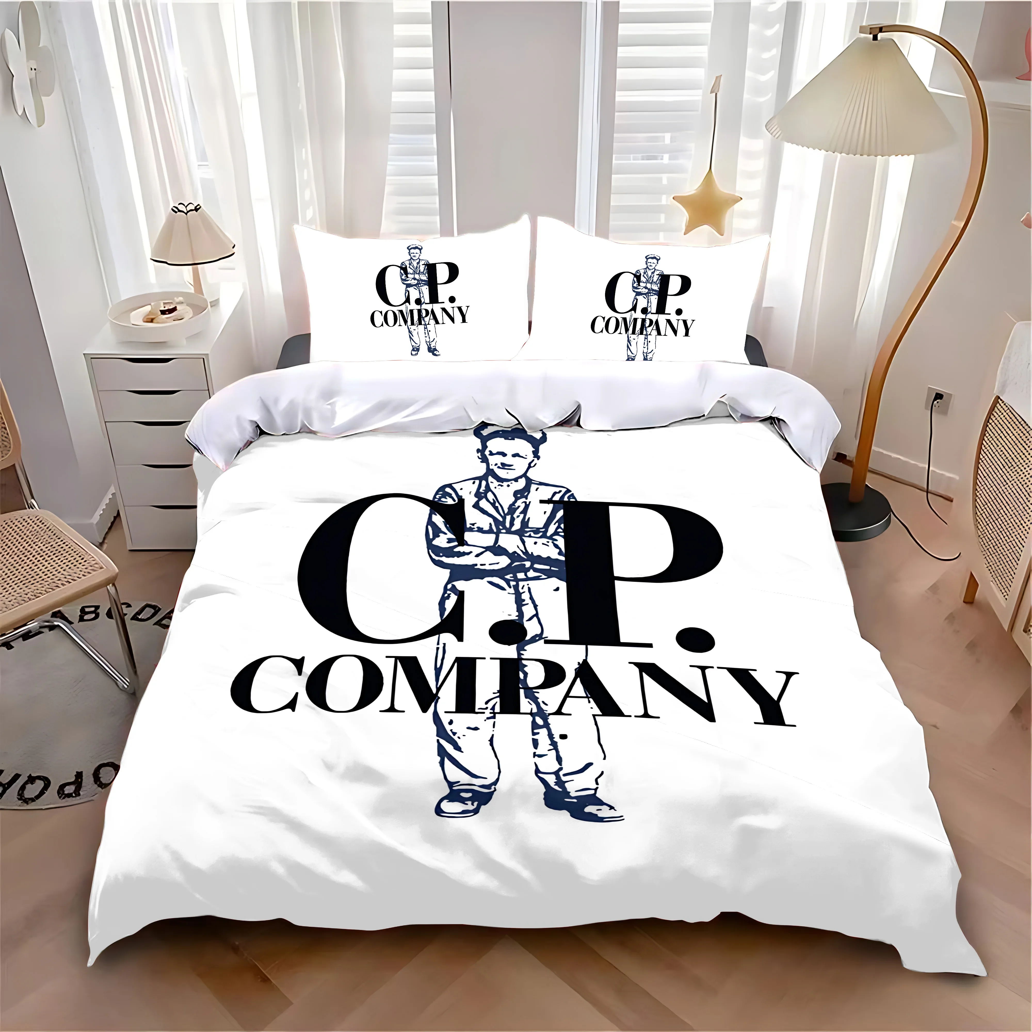 Duvet Cover Pillowcase Bedding Set Fashion C-CompanyS C.P. Adult Boy Girl Bedroom Decoration Children Single Double Large Size-1