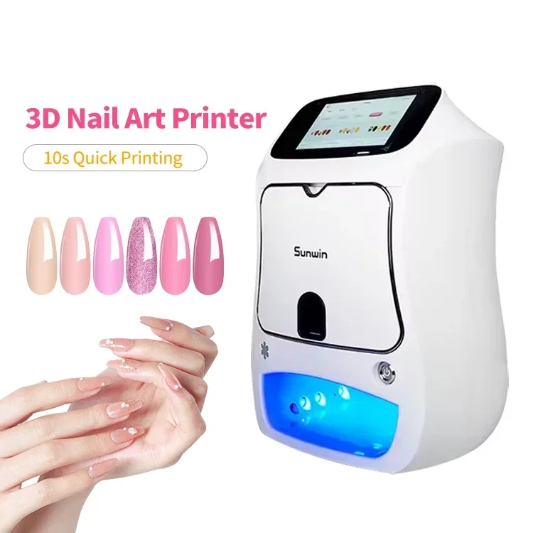 3D digitale Nail Art Drucker Maschine 10s schnell drucken Auto WiFi USB DIY mobile Nägel drucken Trockner Fingernagel