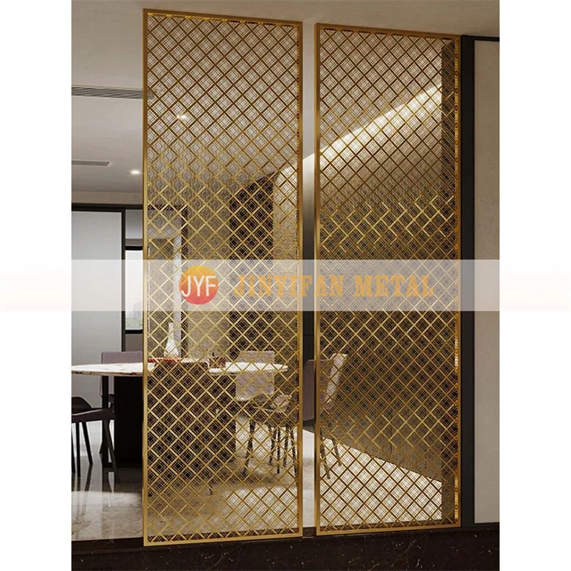 custom.Indoor Wall Decor Stainless Steel Divider Room Partition Living Room Metal Screen