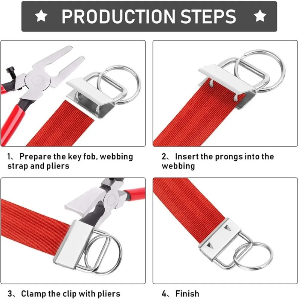 

41 Pcs Pliers Key Fob Hardware Set DIY Professional Bag Strap Hardware Replacement Parts Complete Kit Jewelry Making Tools