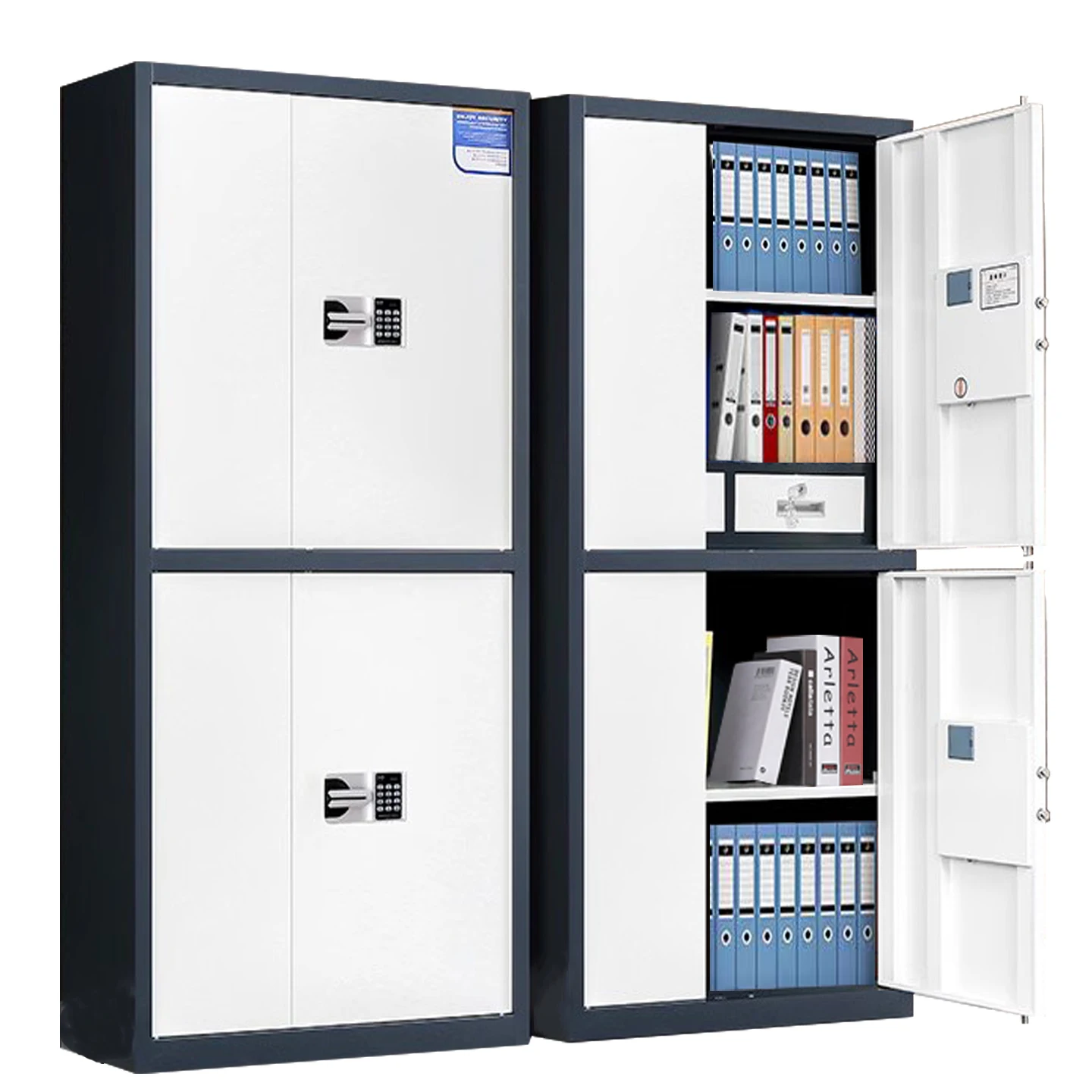Electronic security cabinet, fingerprint password, file cabinet, office file cabinet, national security lock