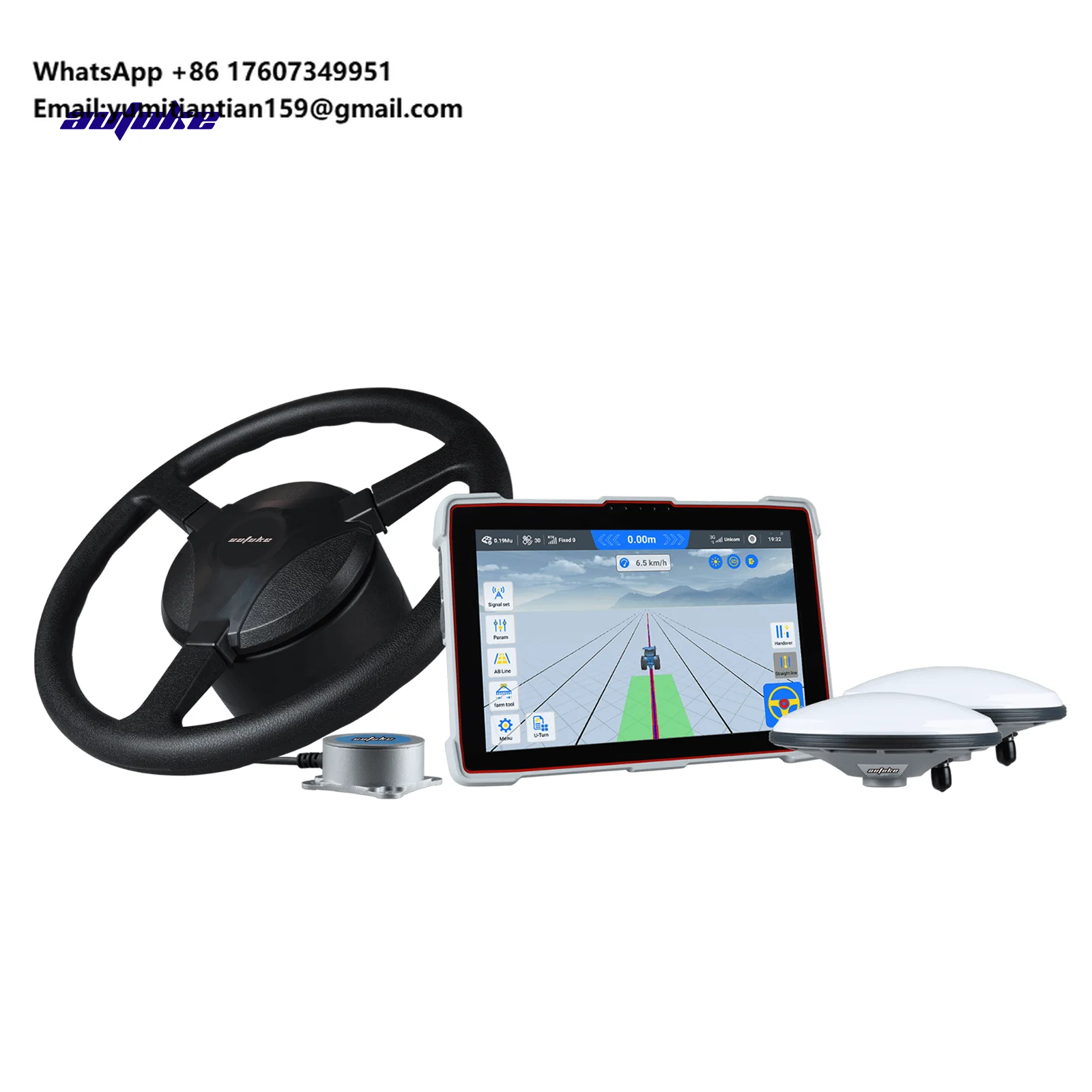 AG502 GNSS Agricultural Autopilot System Autosteer System New Condition Farm Machines for Tractors