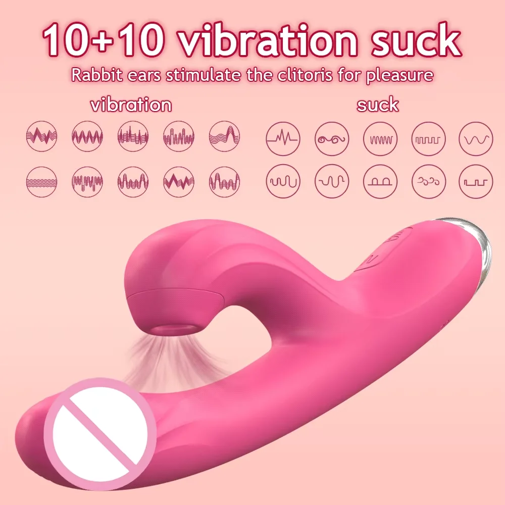 20 Modi Krachtige Konijn Sucker G Spot Dildo Vibrator voor Vrouwen Clit Vagina Stimulator Anale Plug Seksspeeltje Vrouwelijke Goederen voor volwassenen