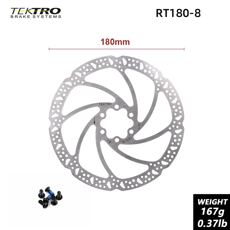 TEKTRO-Freio a Disco Dobrável Bicicleta Hidráulica, Rotor da bicicleta, MTB Rotores, Ciclismo de Estrada, 160mm, 180mm, 203mm