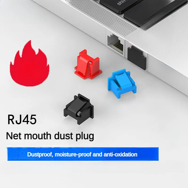 Interface Dust Plug Dust Cap Router Network Cable Interface Laptop Network Cable Dust-Proof Match for HOT-Rj45 Interface