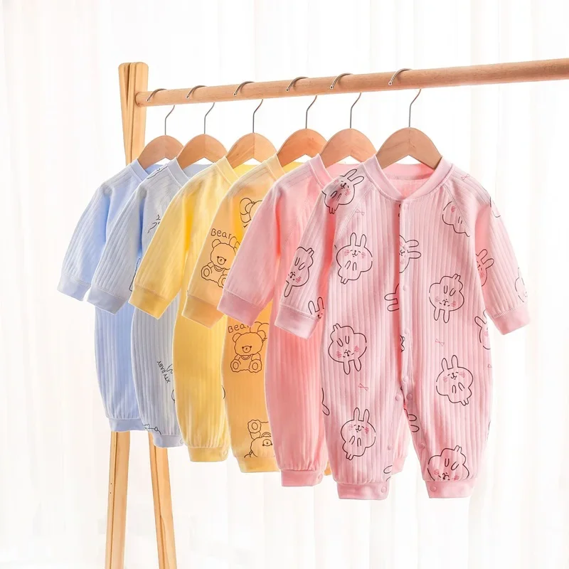 Newborn Baby Clothes  Romper 100% Cotton Long Sleeve One Piece Outfit Baby Boy Girl Bodysuit 5-day Shipping Baby Clothes