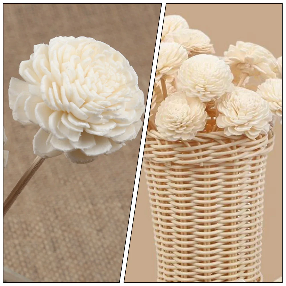 6 Pcs Rattan Dried Flowers Incense Sticks Essential Oil Diffuser Replaceable Aroma Pole Home Decoration Wedding Display Long