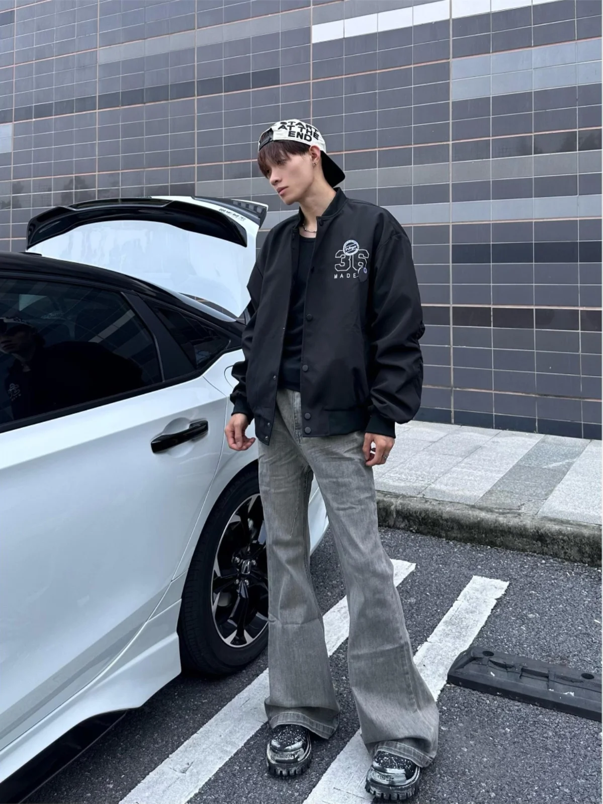 

Американская уличная одежда, бейсбольная майка с вышивкой букв ex, весенне-осенняя модная свободная летная куртка, молодежная повседневная длинная све