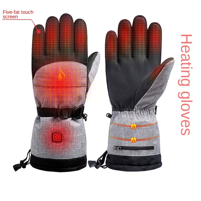 

Intelligent heating gloves Warm and waterproof gloves for outdoor sports Electric heating ski gloves for motorcycle riding