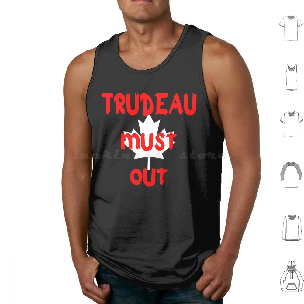 Trudeau Must Go Tank Tops Vest Sleeveless Canada Anti Justin Canadian