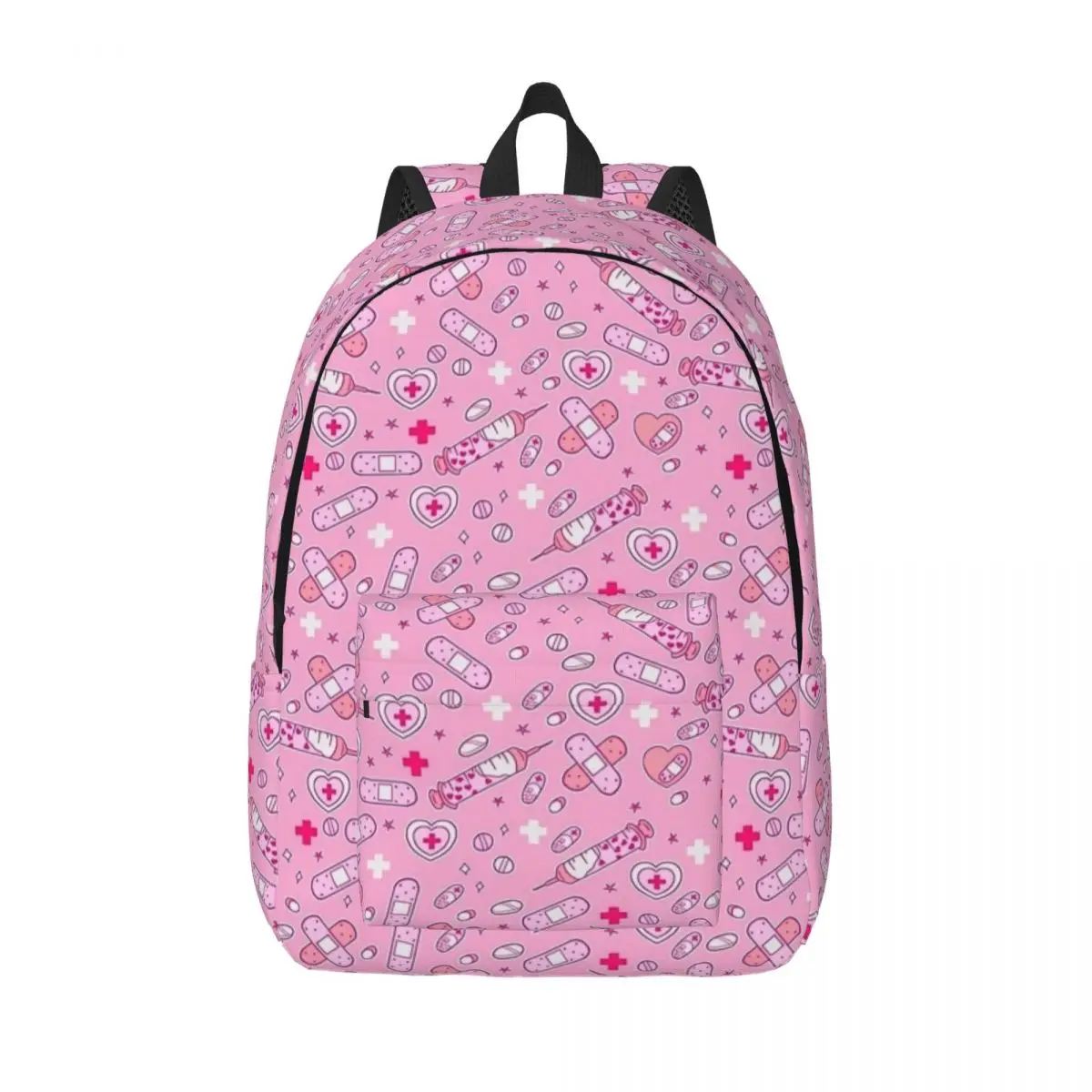 Menhera Needles Two On Pink Nurse Medical zaino per scuola materna scuola primaria studente Bookbag Kids Daypack leggero