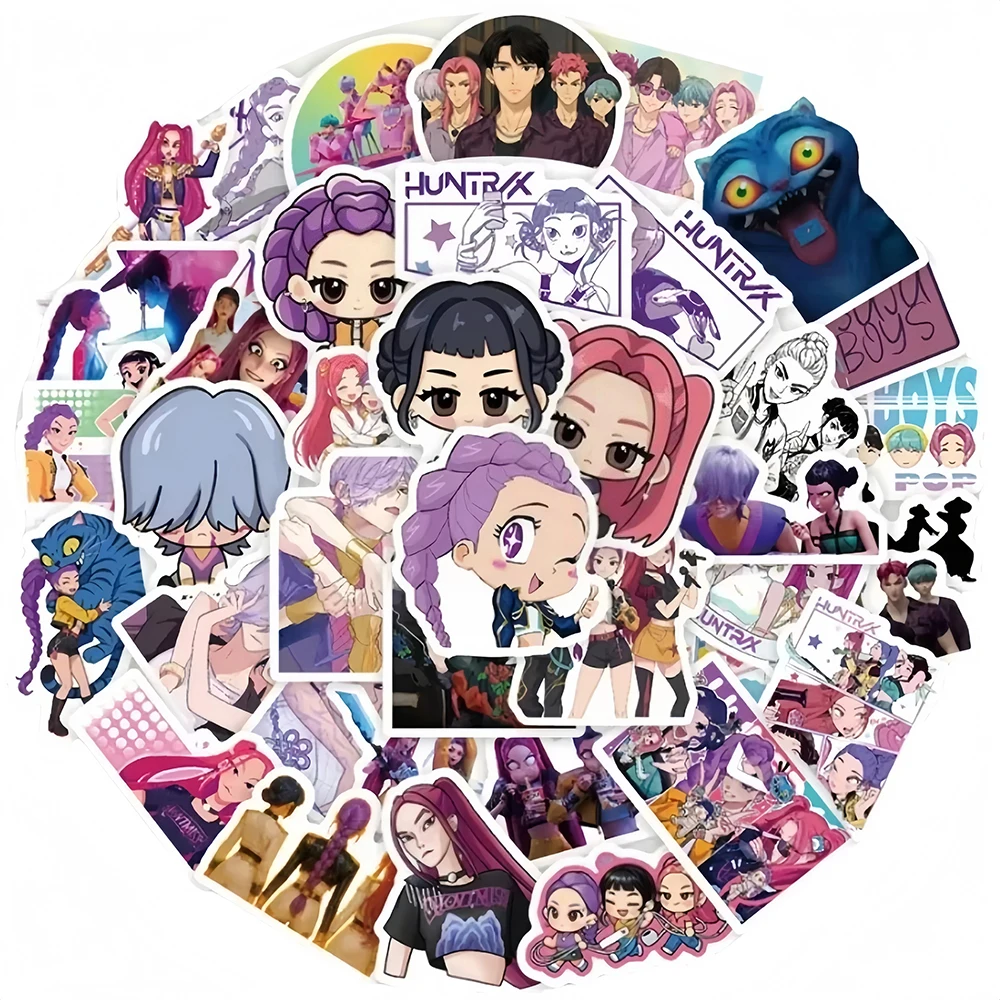 K-POP شيطان الصيادين حفلة عيد ميلاد تفضل صفعة أساور ملصقات اللعب زينة حفلة عيد الميلاد لوازم الهدايا حقيبة الحشو