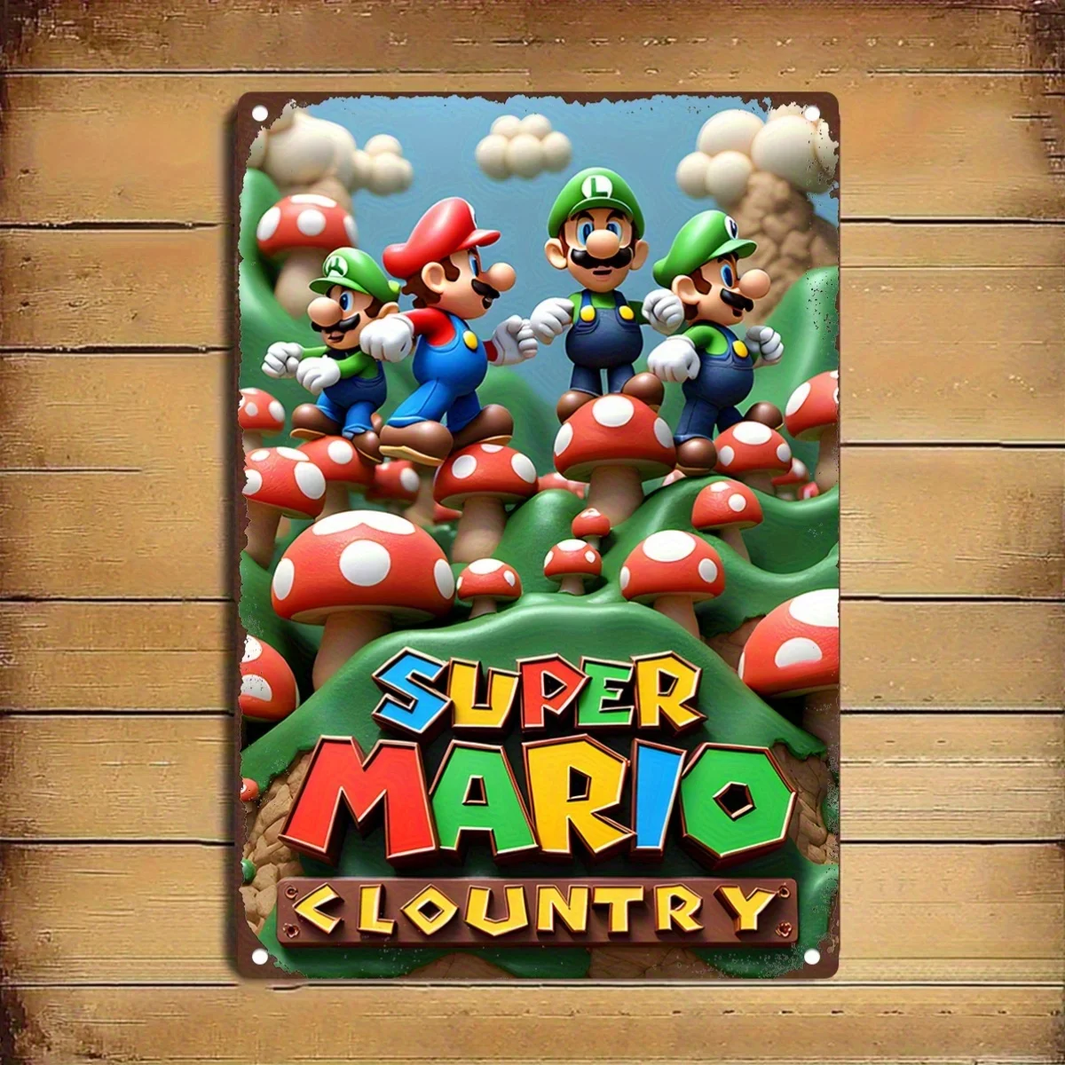 Home Office Icon - Country Aluminum Sign - Vibrant Metal
