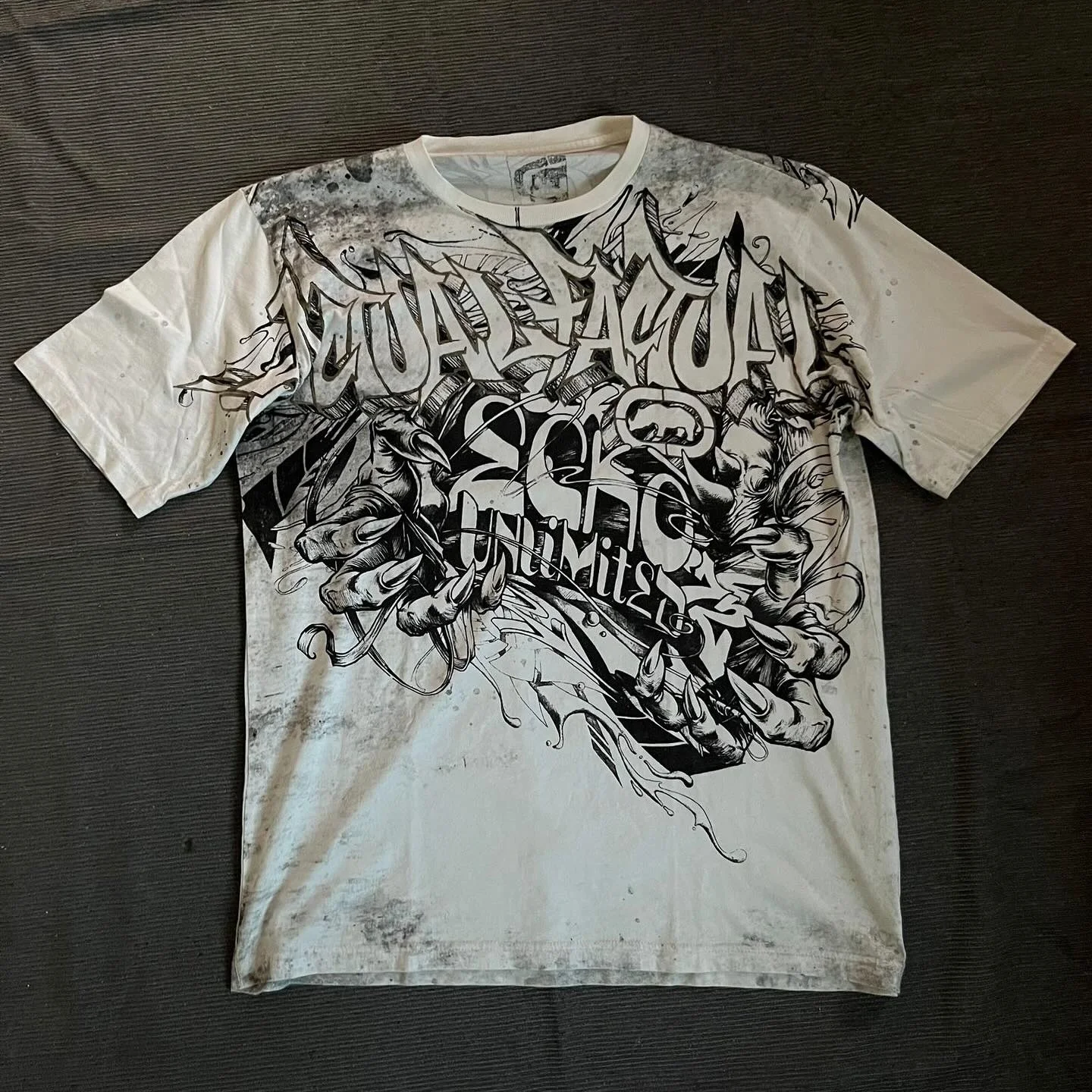 

Винтажная футболка Rebel Y2K Ecko Rhino с графическим принтом, уличная рубашка большого размера для мужчин и женщин, хлопковый топ унисекс для пар с Attitude