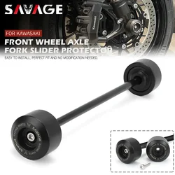 Front Axle Fork Crash Sliders For KAWASAKI Z900/SE Z900RS VERSYS 650 2017-2025 Motorcycle Protector Wheel Hub Anti-Collision