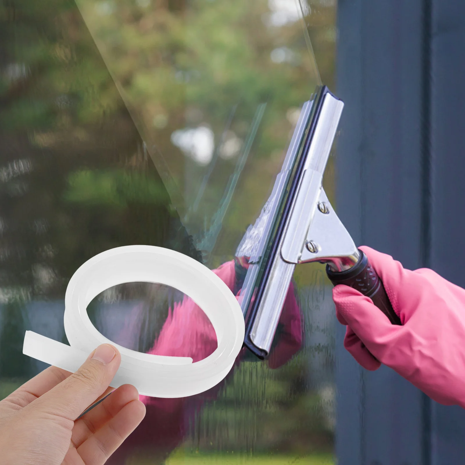 

Durable Natural Rubber Squeegee Replacement Strip 105 Cm Glass Window Scraper Strip Refill Tool Front Windshield Rubber Sea