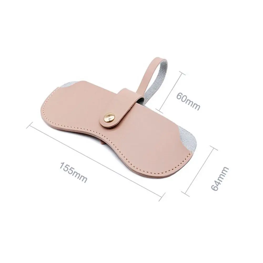 Office Hanging Wrist Simple Portable Glasses Bag Sunglasses Case Glasses Storage Box PU Leather