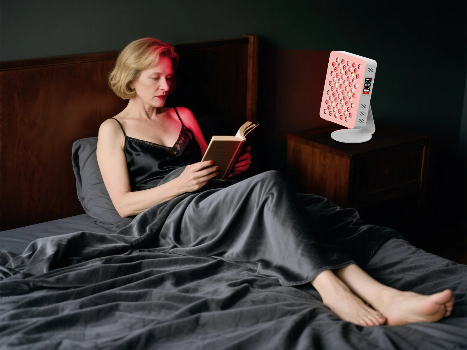 ADMin رقاقة مزدوجة لوحة العلاج بالضوء الأحمر مصباح ليد 5 أطوال موجية بالقرب من ضوء العلاج بالأشعة تحت الحمراء LED أجهزة التجميل لتجميل الوجه