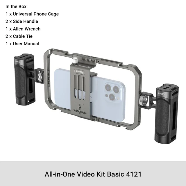 AMBITFUL SmallRig Universal Handy Griff Handgriff Handheld für iPhone 16/16 Pro/16 Pro Max für iPhone 15 Video Rig Kit 3155 3