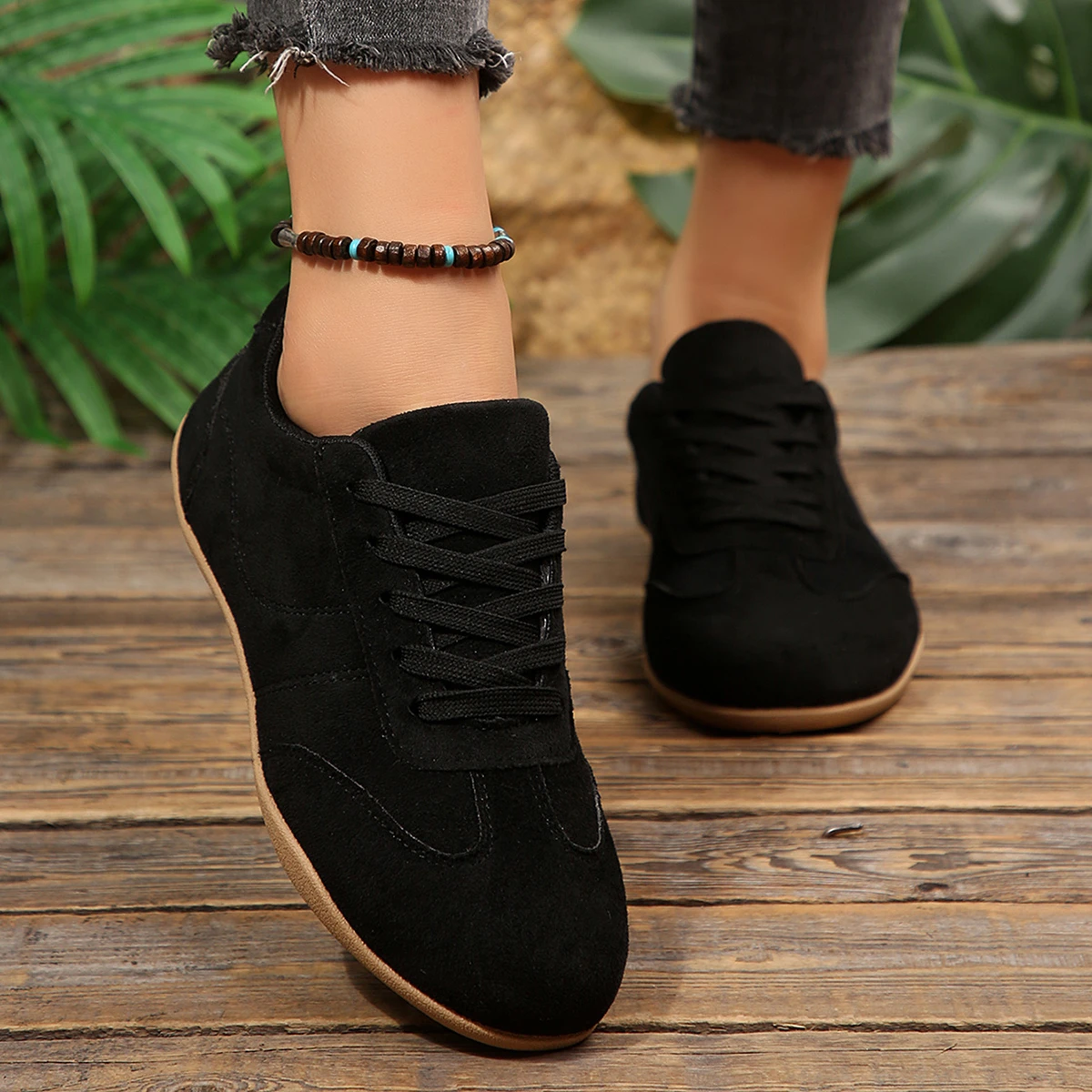 Damen Frühling Neue Klassische Einfarbige Flache Schuhe 2026 Alltags-Büro-Einkaufs-Schlupfschuhe Bequeme Vulkanisierte Schuhe Größen 36-43 – Detail 13