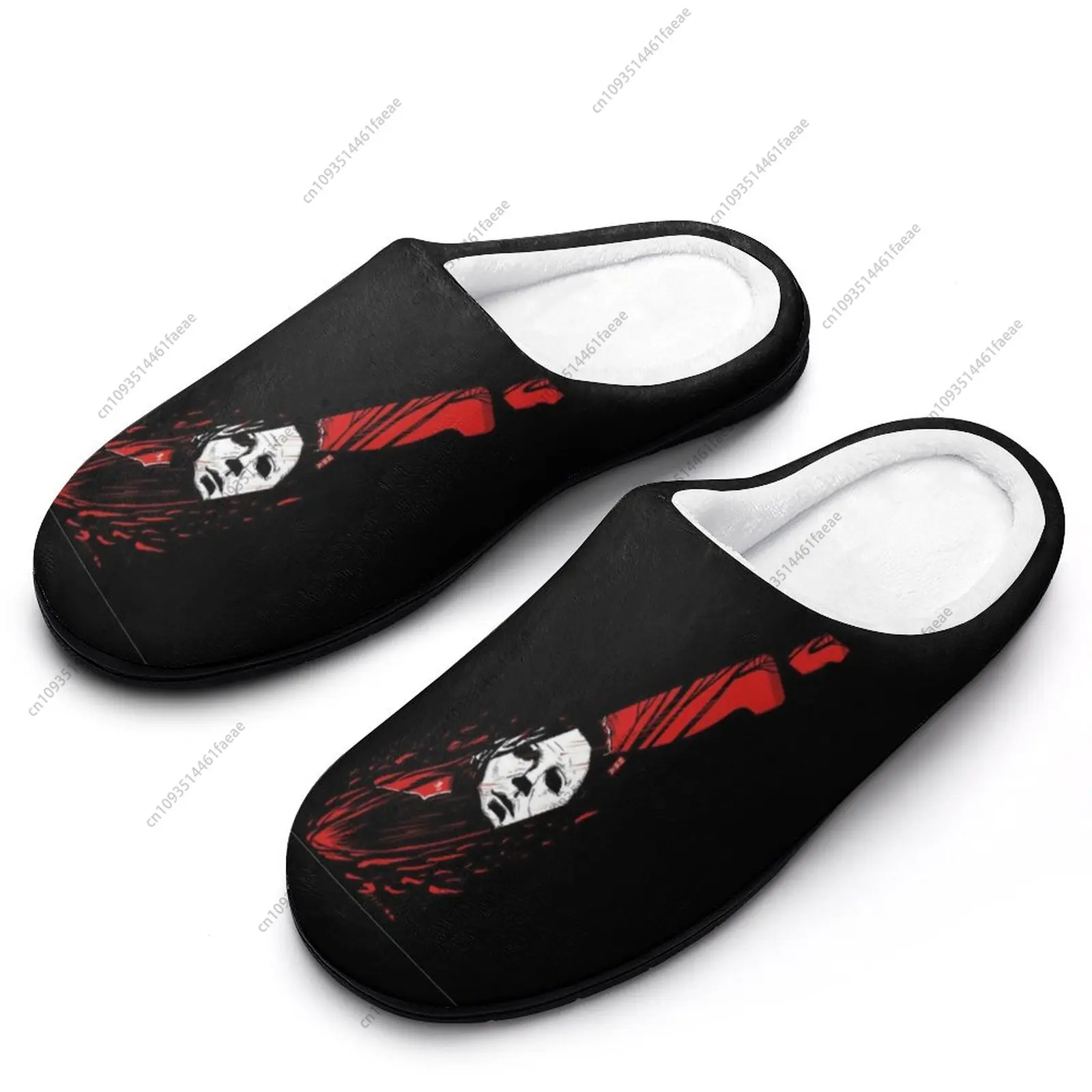 Winter Warm Slippers Michael Myers (9) Men Women Cotton Slides Non-Slip Couple Home  Flat Loafer Flip-flopCartoon Shoes