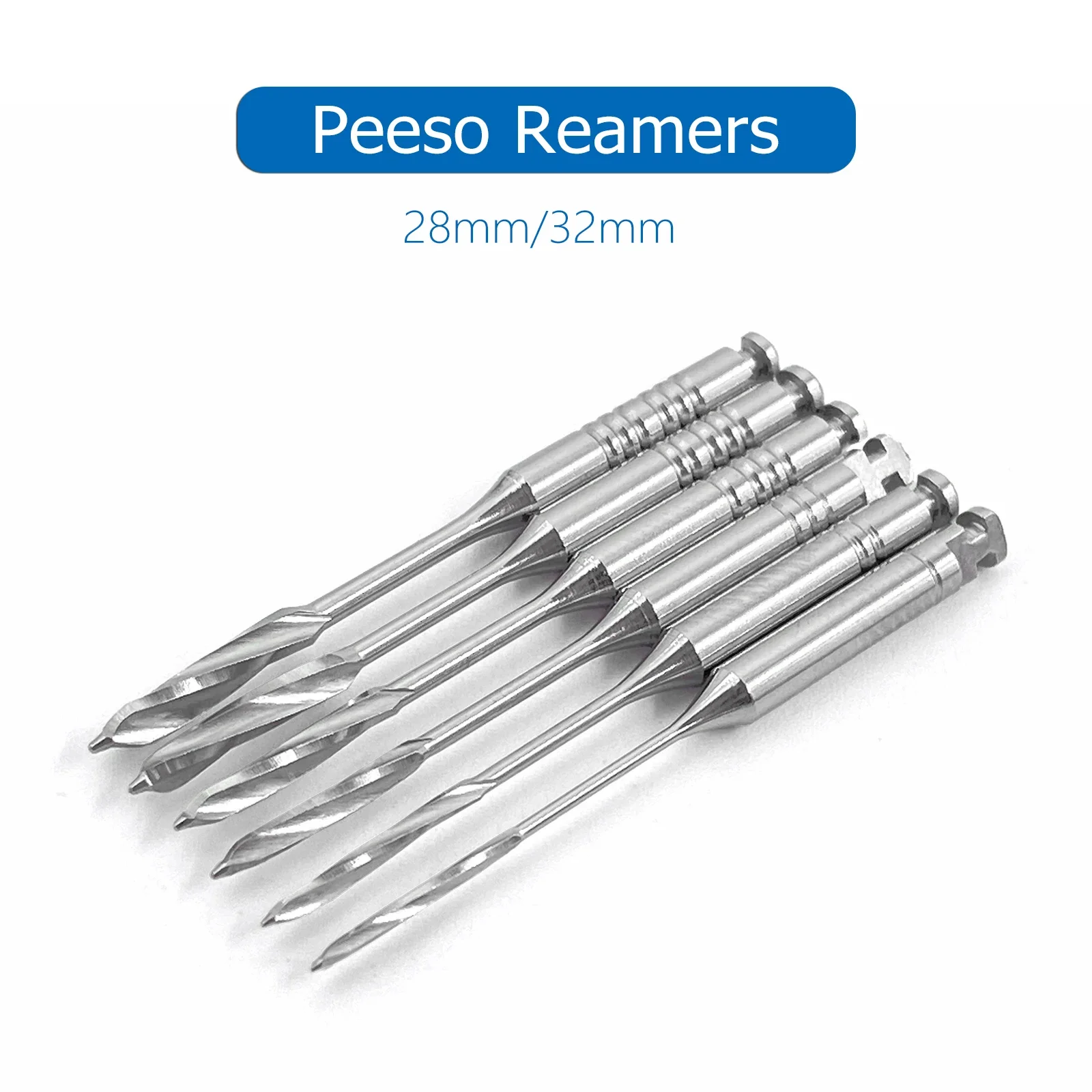 5Box Dental Tools Root Cannal Endo Peeso Reamers Drill 28mm 32mm Stainless Steel Endodontic Instruments Dentist