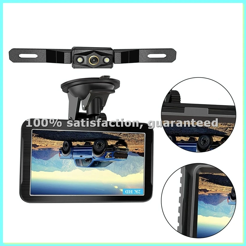 

2K Car Reversing Assistance System 150 Wide Angle Backup Camera Table Car Monitor Clear Image Quality-ABFT
