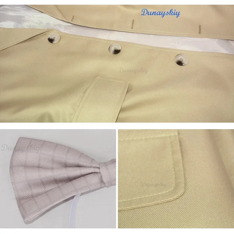 Good Cos Omens Angel Aziraphale Devil Crowley David Cosplay Costume Halloween Mens Suit Retro Round Metal Steampunk Glassesa;2'k