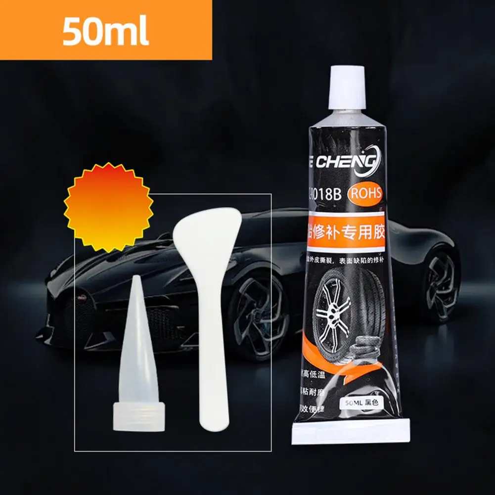 30/50ml Tire Repair Glue High Temperature Resistant Tire Sidewall Repair Kit Rubber Cement Tire Repair for Motorcycle Car Truck