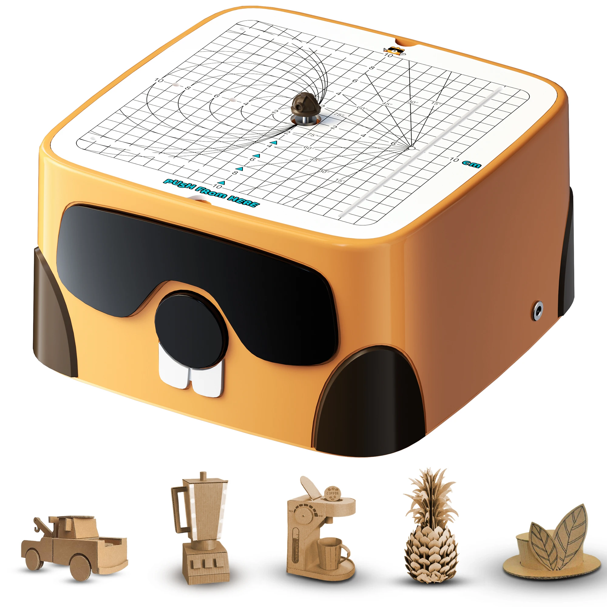 US In Stock Safe DIY Cardboard Construction Tool Kit Cardboard Cutter Tools For Kids Toy For Boys And Girls Perfect For Family Friends Creativity Projects 3D Models Christmas Birthday Gift School Business Use