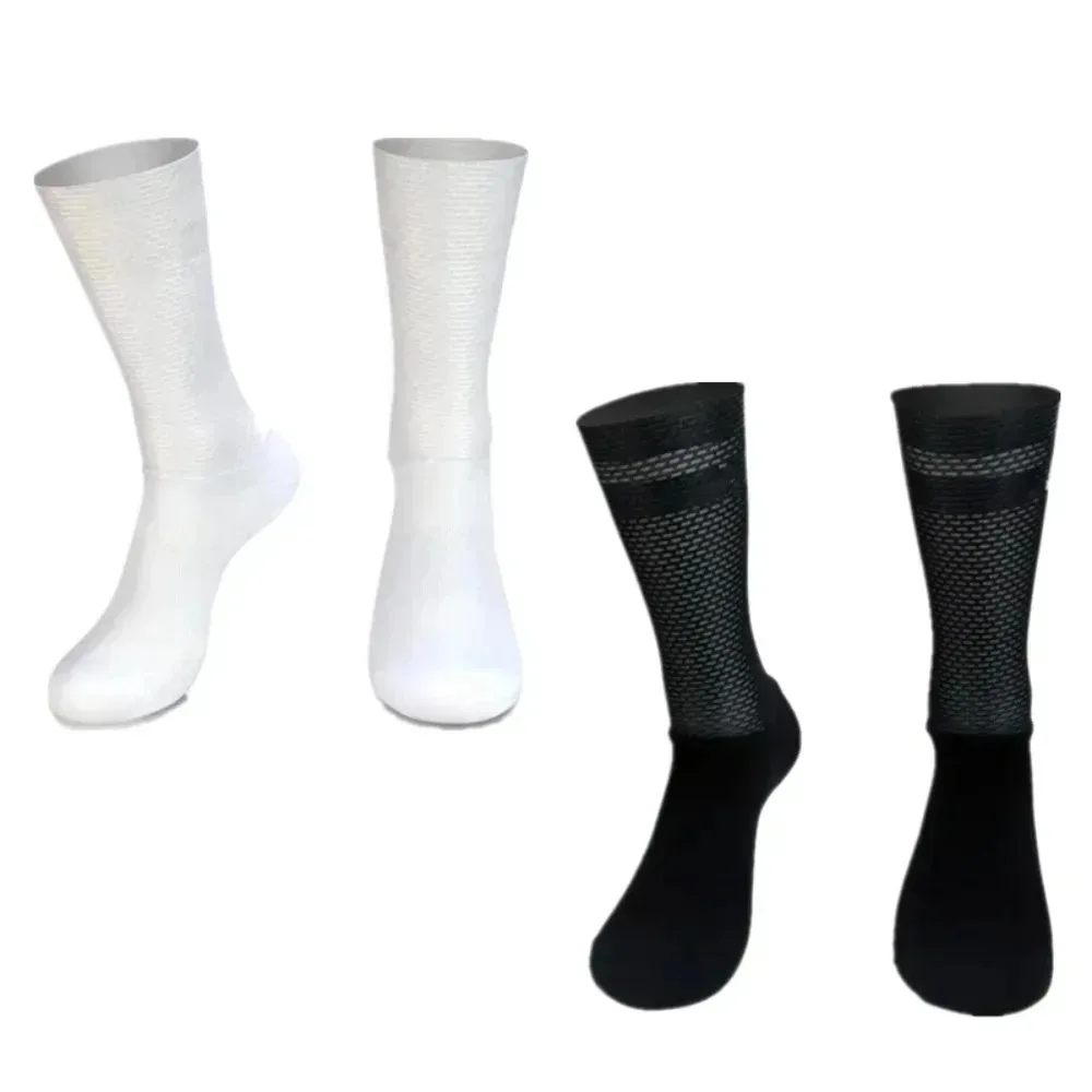 

2026Anti Slip Silicone Cycling Socks Men Bicycle Sport Running Bike
