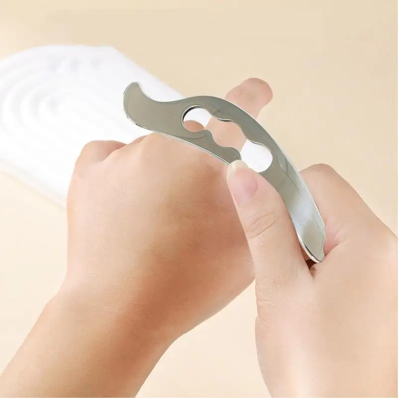 1Pcs Sport Stainless Steel GuaSha Massage Tool Help Relieve Sore Muscles Soft Tissue Body Massage Plate fascia scraping board - Image 3