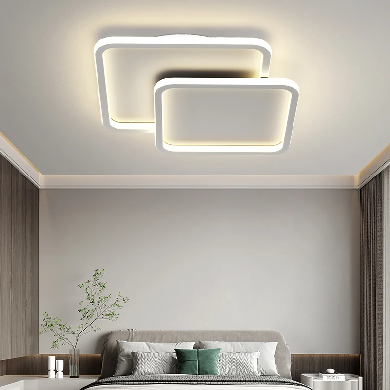 Imagem -05 - Modern Minimalista Led Teto Lustre Luzes Criativas para Salas de Estar Salas de Jantar Quartos Preto e Branco