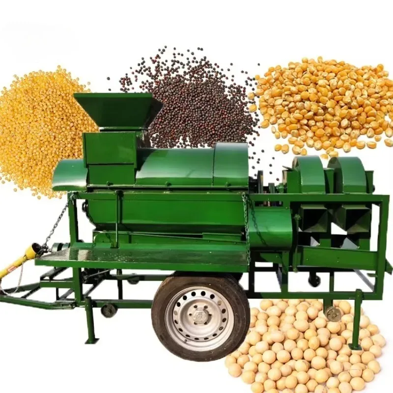 Popular Combined Corn Sheller and Thresher Combine Machine for Tractor Driven