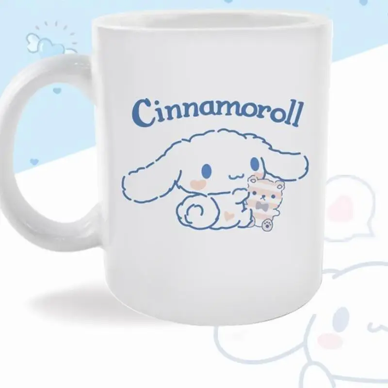 

Кружка Sanrio Cinnamoroll, керамика, креативный мультфильм, бестселлер, новый продукт, хит продукта, студент, взрослый, школа дома, Kawaii