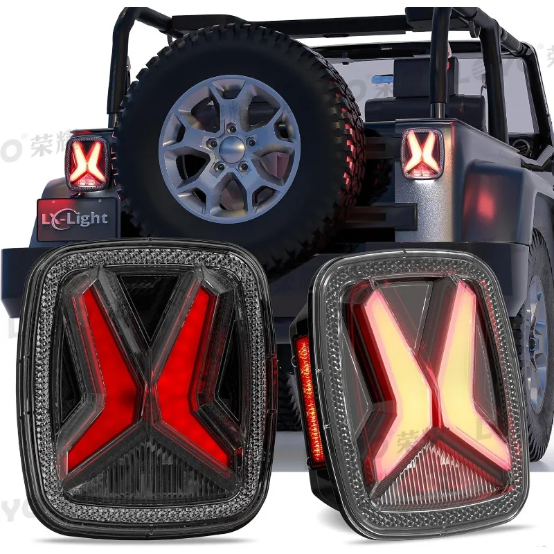 

97-06 Светодиодный задний фонарь Модификация TJ Стоп-сигнал Подсветка номерного знака X Модель TJ Задний фонарь