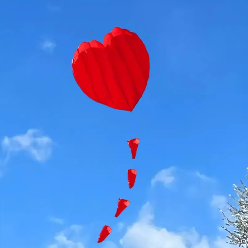 

Love Heart Kite Single Line Soft Inflatable Kite for Kids Children Adults
