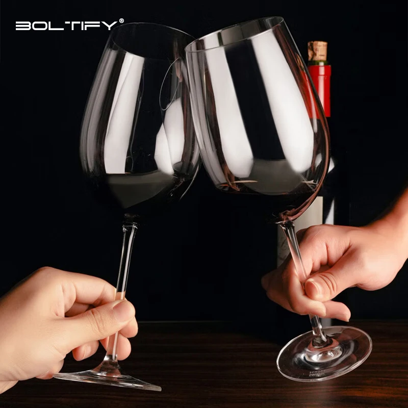 New Burgundy Bordeaux Style Light Luxury Wine Glass Ultra-thin Craftsmanship Slim Cup Stems Birthday Party Bar Classics Goblet