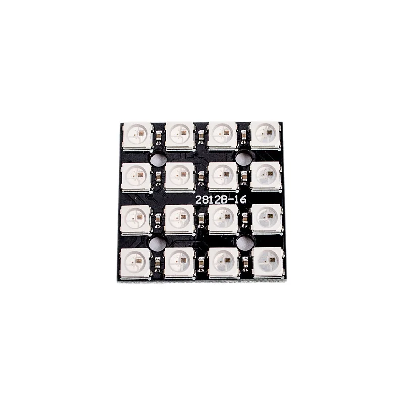 WS2812 5050 RGB LED Strip Light, 16-Color Changing, Square Shape, Atmosphere Lamp