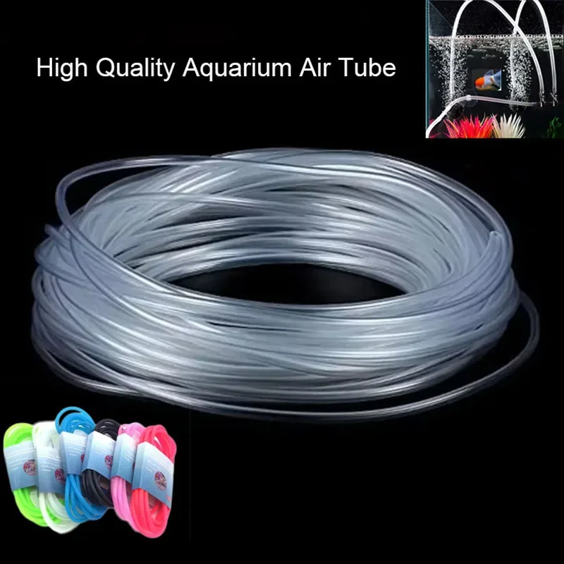 

4*6mm Silicon Aquarium 1m/3m/5m/10m Oxygen Pump Hose Air Bubble Stone Aquarium Fish Tank Pond Pump Tube Food Grade Material Pump