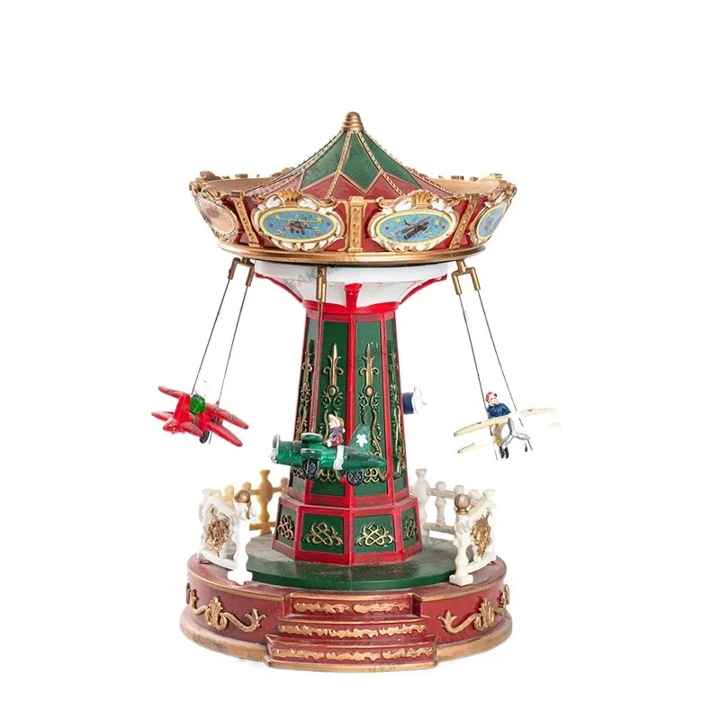 Toy Christmas Spin Glow Carousel Music Box Christmas Toy Music Box