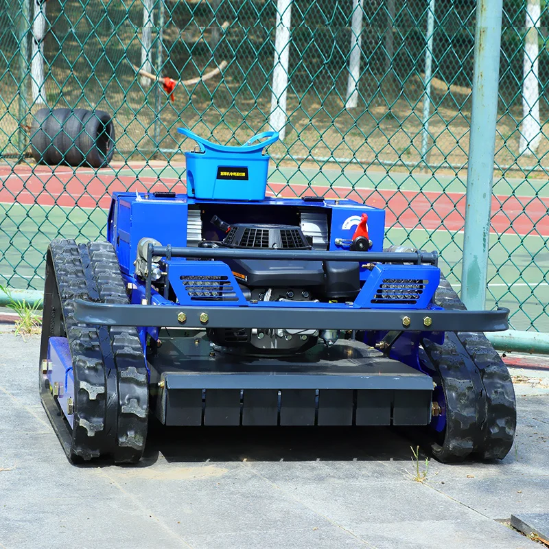 カスタマイズ可能なクローラー式全地形対応リモコン芝刈り機、無線操縦ロボット芝刈り機