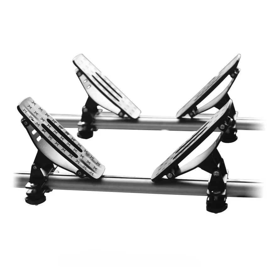 Best-selling heavy-duty aluminum canoe and canoe roof frames for roof mounting with retainer straps