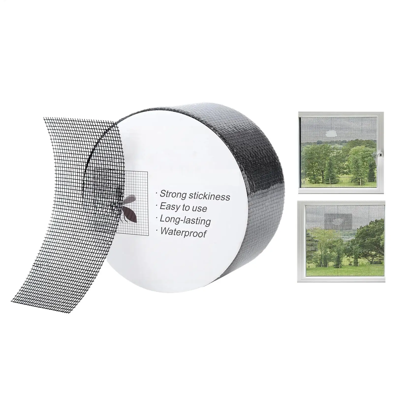 Window Screen Repair Tape Adhesive Mend Patches Universal Mesh Repair Patch For Porch RV Balcony Home Bedroom Living Room