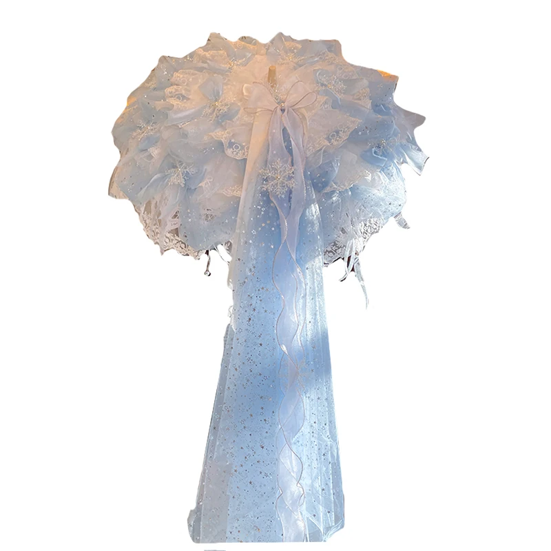 

Handmade Flower Wedding Umbrella Snowflake Lace Tea Party