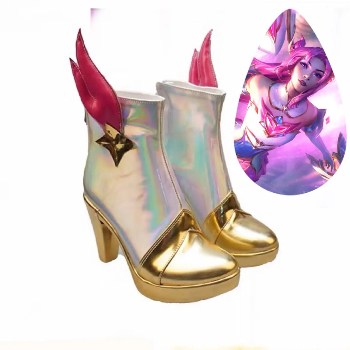 

LOL Star Guardian Kaisa Обувь для косплея Игра LOL Kaisa Сапоги для косплея