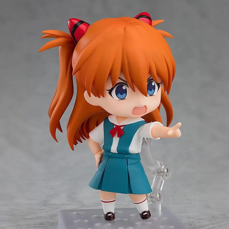 

# 1202 Асука 10см # Коллекционная подвижная фигурка Рей Аянами 1197 с возможностью смены лиц, модель для декора рабочего стола, подарок для фанатов аниме