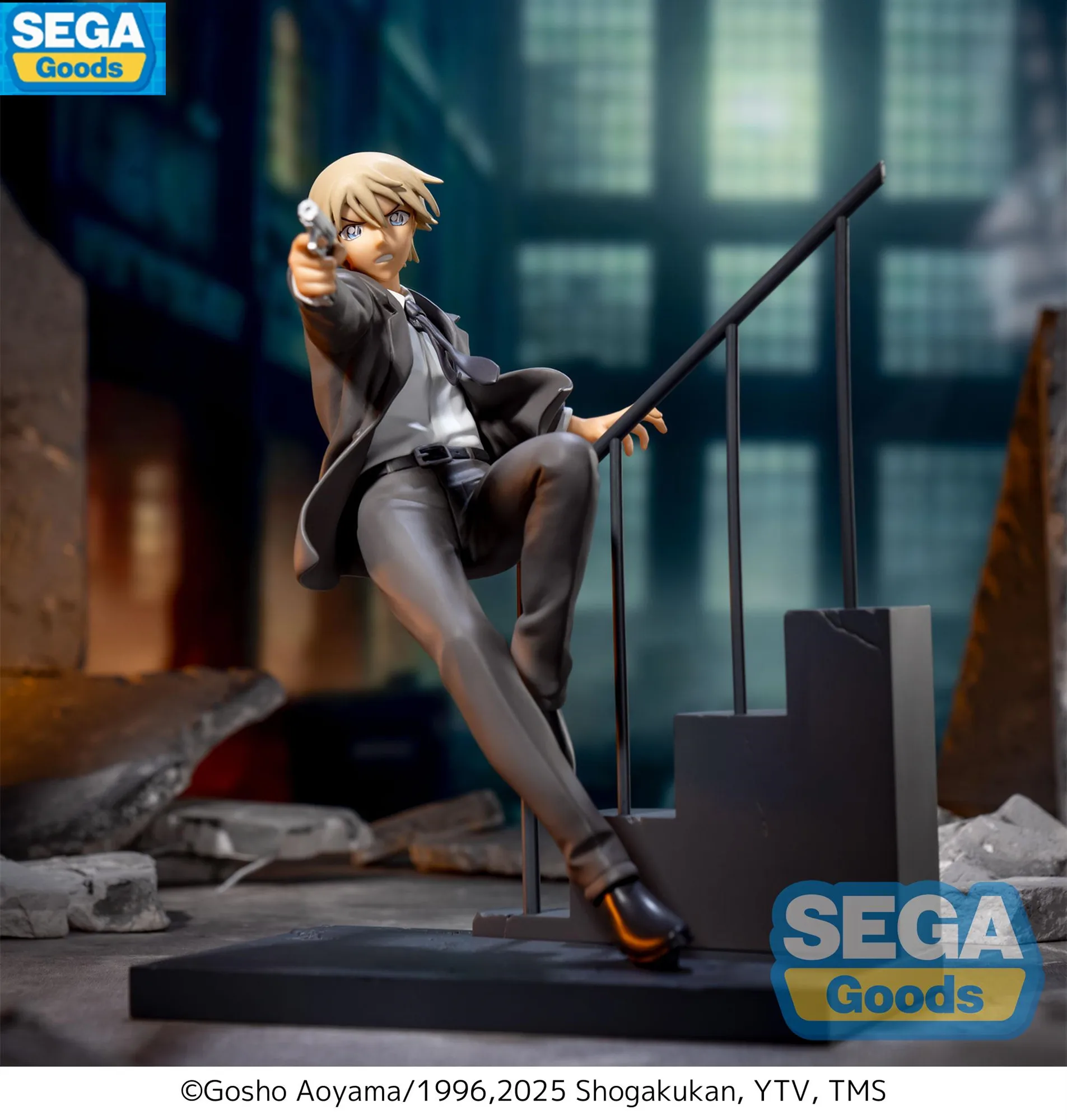 Asli Sega Luminasta Detektif Conan Rei Furuya Anime Action Figure PVC Mainan Model Gambar Kolektor Figurine